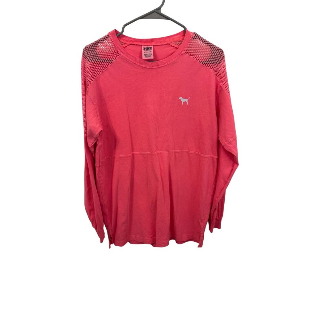 Victoria's secret hot pink long sleeve top size small